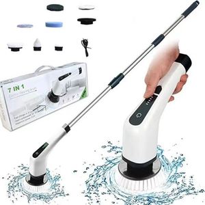 Brosse de nettoyage électrique sans fil Sunshine pour Spin Scrubber 7, remplaçable, pour baignoire et carrelage adaptés aux bébés, en plastique - Product Image 2