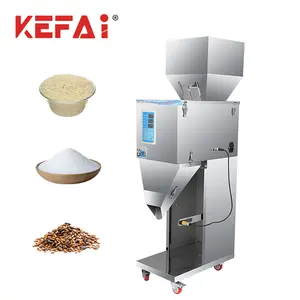 KEFAI Semi automatico 35G 50G 100G riso zucchero noci granuli secchi cibo pesatrice riempitrice