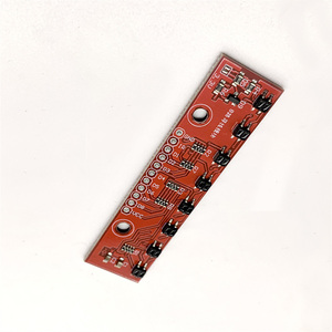 โมดูลเซ็นเซอร์ติดตามอินฟราเรด 8 ช่อง ชุดตรวจจับเส้นอินฟราเรด 8 ช่อง DIY บอร์ดตรวจจับเส้นแบบกำหนดเอง สำหรับรถสมาร์ทคาร์ - Product Image 2