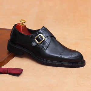 Nueva Tendencia: Zapatos de Hombre de Cuero Genuino, Cerrados, Brillantes, para Otoño, Estilo Británico, Deportivos, Casuales, Sin Cordones, Ligeros, Antideslizantes y Aislantes - Product Image 1