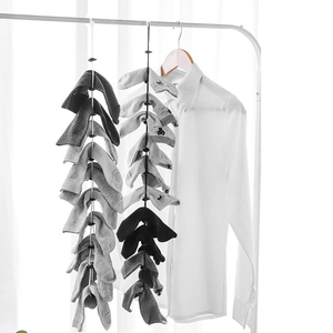 Colgador organizador de ropa para armario, cuerda elástica ajustable para colgar y secar ropa, para calcetines y prendas de vestir - Product Image 1