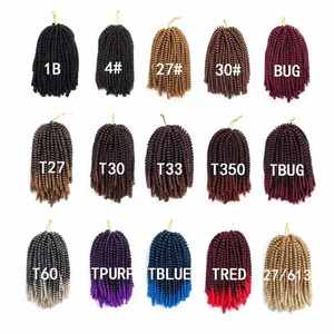 Bán Buôn Mùa Xuân Twist Bện Tóc Sợi Tổng Hợp Fluffy Twist Bán Buôn Giá Rẻ Giá Chất Lượng Cao Cho Phụ Nữ Da Đen - Product Image 3