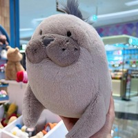 Peluche de lion de mer faite à la main, tendance - Édition de Noël en stock