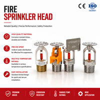 Systèmes d'incendie à mousse d'eau, vanne d'extinction, tête de sprinkler, sprinkler à structure métallique avec protection