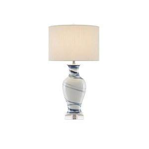 Green Textured Art Glass Jar Modern Table Lamp | Contemporary Luxury <b>Lighting</b> for Hotel Feature <b>Space</b> & Lounge - Product Image 4