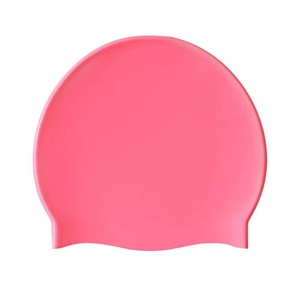 Cuffia da Nuoto Extra Large in Lattice Morbido per Nuotatori Fitness (Uomo e Donna), Rinforzata per Allenamento, Cuffia Doccia Elastica Resistente, Rosso Rosa - Product Image 1