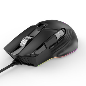 10-клавишная двухколесная полноскоростная игровая мышь RGB Macro Definition, аксессуары для компьютера для киберспорта - Product Image 1