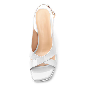 Nuovi <span class=keywords><strong>Sandali</strong></span> da Donna Sexy Estivi Traspiranti con Plateau, <span class=keywords><strong>Tacco</strong></span> Grosso, Punta Aperta, Cinturino alla Caviglia per Matrimonio - Product Image 3