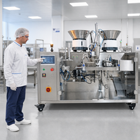 Machine de remplissage entièrement automatique YS-SP100SL pour sachets en plastique préformés, granulés et poudres, personnalisable pour l'alimentation, les produits chimiques et plus encore