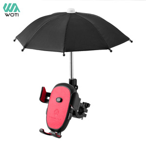 Soporte para teléfono Yueli con paraguas, ajustable, con bloqueo de un clic, para navegación en bicicleta, soporte a prueba de golpes - Product Image 1