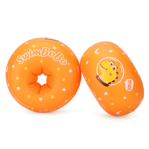 Brazaletes inflables de PVC para niños, diseño de dibujos animados, forma ovalada, flotadores de seguridad acuática - Product Image 2