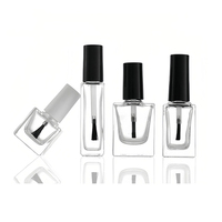 Flacons en verre cylindriques vides pour vernis à ongles, personnalisés et uniques, de 2 ml à 15 ml, avec bouchon à brosse, conçus pour des tailles individuelles