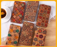 WS05 Bohemia Dompet Wanita Panjang Vintage Motif Bunga PU Dompet Tempat Kartu Perjalanan