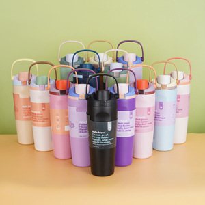 Borraccia Sportiva 1:10Wala Senza BPA 24oz 30oz 32oz 40oz per <span class=keywords><strong>Tumbler</strong></span> Isolati in Acciaio Inox con Cannuccia Citrus Crush - Product Image 2