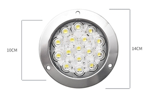 Feu <span class=keywords><strong>arrière</strong></span> de camion <span class=keywords><strong>à</strong></span> <span class=keywords><strong>LED</strong></span> central unique transfrontalier de 14 cm, feu <span class=keywords><strong>arrière</strong></span> de <span class=keywords><strong>semi</strong></span>-<span class=keywords><strong>remorque</strong></span> en caoutchouc de 4 pouces avec lumière unique électro-plaquée - Product Image 2