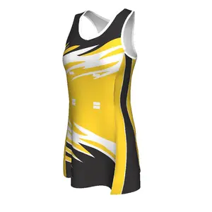 Hot Selling Girls Ladies Custom Breathable Tennis Clothing Super Sep Promotion Wholesale OEM Sublimation Printing Netball Dress