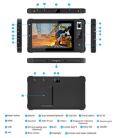 Tablet PC Robusta de Mano con Sistema Android 10 OEM, 64 GB, con Escáner de Código de Barras y Funciones NFC
