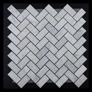 Italia Bianco Carrara de espiga de azulejo de mármol y suelos de <span class=keywords><strong>mosaico</strong></span> - Product Image 2