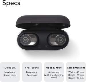 หูฟังไร้สาย Gemini II True Wireless In-Ear สีดำด้าน กันน้ำระดับ IPX-5 ควบคุมด้วยทัชแพด เหมาะสำหรับนักฟังเพลง ใช้ฟังเพลงในชีวิตประจำวันและการเดินทาง - Product Image 2