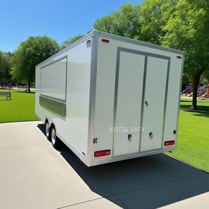 Remolque Móvil Personalizado para Helados, Churros y Comida, con Cocina Completa, Estación de Bebidas, Almacenamiento en Frío, Duradero, para España - Product Image 4