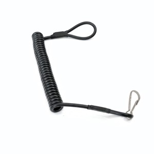 Черная наружная тактическая веревка для оружия, черная пружинная веревка с желчным пузырем - Product Image 3
