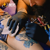Gants en nitrile jetables de haute qualité XINGYU, sans poudre, noirs, pour la cuisine, la sécurité alimentaire, le travail, gants en nitrile sans poudre