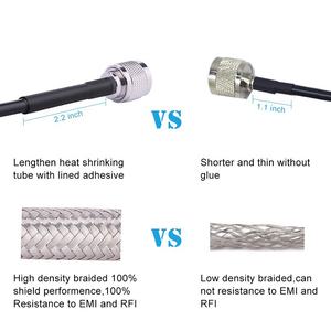 Kabel Koaksial LMR240 Kustom Rakitan N Male ke SMA Male - Product Image 4