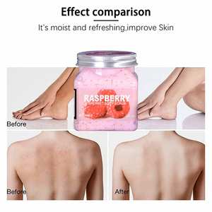 Gommage corporel naturel aux herbes et aux fruits Exfoliant pour tout le corps Lait de <span class=keywords><strong>rose</strong></span> nettoyant Bouteille carrée Gommage corporel au sucre blanchissant Hydrate - Product Image 6