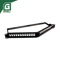 Panel Rak Patch GETEKnet Network Keystone Blank Wall Mount 1U 2U Cat5e Cat6 UTP FTP 24 48 Port 24port RJ45 24 Port Cat6a cat 6