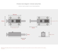 Système d'ouverture magnétique moderne pour armoire en plastique, dispositif de rebond pour porte, pour salon, entrepôt, meubles, ouverture tactile