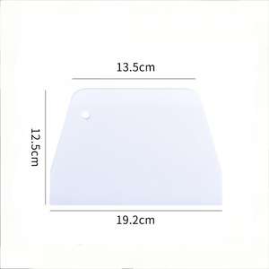 Grattoir à pâte et bol en plastique Coupe-pâte Grattoir à gâteau trapézoïdal Grattoir à crème Outil de cuisson - Product Image 6