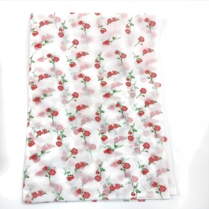 Papel de Seda Delgado Ecológico de 17 g/m² con Logotipo de Marca, Papel de Envoltura Protector de Alta Calidad con Diseño Floral para Empacar <span class=keywords><strong>Ropa</strong></span> - Product Image 2