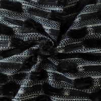 Tissu jacquard creux de haute qualité en stock, matière en laine tissée pour vêtements, chaussures, chapeaux et sacs pour femmes