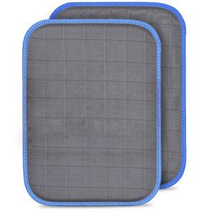 Serviette de lavage de voiture en fibre de carbone avec éponge absorbante bleue pour le polissage des rétroviseurs et l'élimination des traces d'eau - Product Image 1