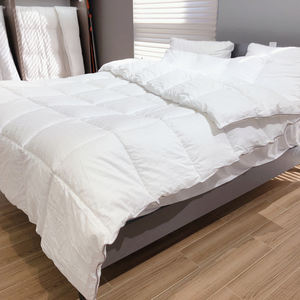 2025 Big-OEM-Order-Service Luxury Custom Queen King Size Nuevo material Blanco Canadá 300T Down <span class=keywords><strong>Microgel</strong></span> lavable alternativo - Product Image 3