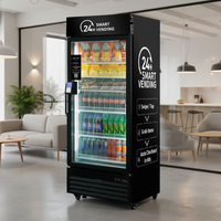 Distributeur automatique de snacks et de boissons HAHA Vending 660 MAX avec SDK, 4G, WiFi, paiement par carte de crédit, surveillance à distance, refroidissement par compresseur, personnalisable