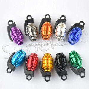 Tapas de Válvula de Neumático Superace, de Aleación de Aluminio, Estilo <span class=keywords><strong>Granada</strong></span>, Repuesto/Reparación para Auto, Bicicleta, Motocicleta - Product Image 3