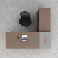 Table de bureau moderne en bois durable anti-rayures en forme de L avec tiroir utilitaire, couleur personnalisable, usage commercial