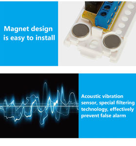 Sensor de Vibração Magnético com Fio DKM <span class=keywords><strong>12V</strong></span> para Caixas Eletrônicos, Sensor de Quebra de Vidro para Joalherias, <span class=keywords><strong>Detector</strong></span> de Vibração MA-976A com Garantia de 2 Anos - Product Image 5