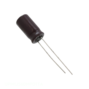 ตัวเก็บประจุแบบ Through Hole CAP ALUM 56UF 20% 63V RADIAL TH 56 uF รุ่น UPM1J560MPD1TA จากผู้ผลิต - Product Image 1