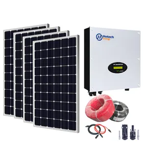 Produk baru sistem energi surya 3000W 4000W 5000W 10000W sistem Panel surya 5kW 10KW sistem daya surya grid off untuk rumah
