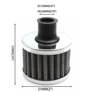 XUZHONG kustom Filter udara dingin 12mm Filter udara mobil baru grosir Tiongkok untuk aplikasi mesin - Product Image 6