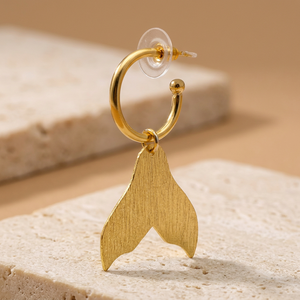 Pendientes Colgantes de Mariposa Trenzada en Tono Dorado de Soumya Creation, Chapados en Oro de 14K sobre Latón, para Mujer, Regalo para Fiestas, Joyería - Product Image 3