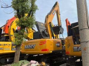 Excavatrice sur chenilles hydraulique agricole SANY SY135C-9 d'occasion, 13T, moteur Isuzu, composants essentiels - Product Image 5