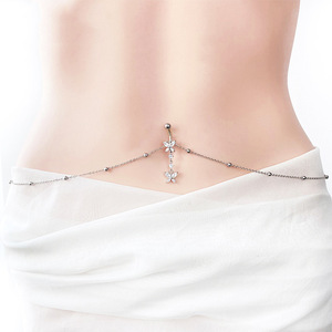 Chaîne de corps africaine en acier inoxydable, résistante au ternissement et étanche, motif papillon, sexy, pour le ventre et la taille - Product Image 5