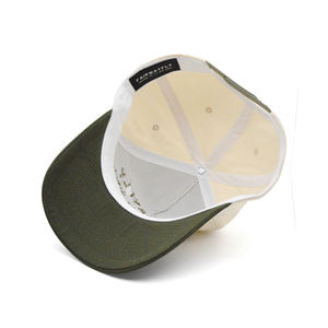 Two-Tone Suede Baseball <b>Hat</b> with Embroidery Puff Printing Common Fabric Adjustable Fit Image Style - Product Image 2