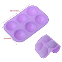 Half Sphere Silikon Seifen formen Back geschirr Kuchen Dekorations werkzeuge Pudding Gelee Schokolade Fondant Form Kugelform Keks Werkzeug