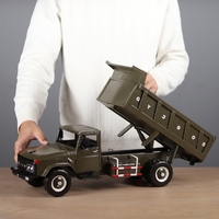 Simulation de l'ancien modèle de véhicule d'ingénierie de camion de transport Jiefang CA141 Pièces de collection artisanales vintage