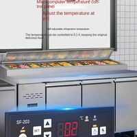 Armoire de conservation de pizza refroidie à l'air à température unique commerciale