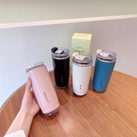 Tendance 2026 : Gobelet isotherme rétro en acier inoxydable de 550 ml et 420 ml, style rétro, avec couvercle à clapet pour café